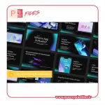 تمپلیت پاورپوینت نرم‌افزارهای تاریک (Dark Apps Software)