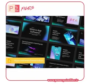 تمپلیت پاورپوینت نرم‌افزارهای تاریک (Dark Apps Software)