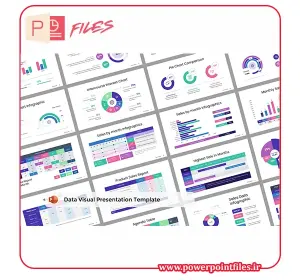 قالب پاورپوینت Data Visual | ارائه‌های بصری و جذاب